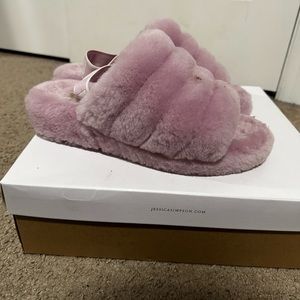 Lavender UGG slides